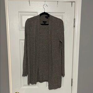 J. Jill Wearever Set Women's Brown Open Front Cardigan with Tank Size M